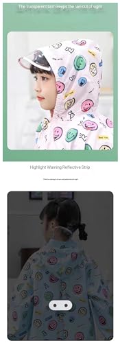 FoRes Poncho de chuva infantil leve e de secagem rápida da Mackintosh para estudantes primários quat