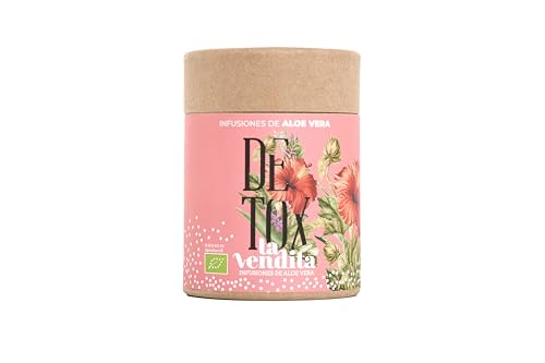 La Vendita - Infusión Detox Aloe Vera Ecológico - Purificación y Bienestar - 95g - Ingredientes Naturales: Hibisco, Regaliz, Cúrcuma, Jengibre - Revitalizante y Antiinflamatorio