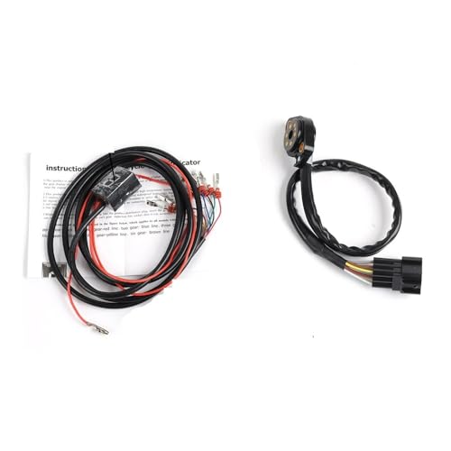Indicateur de vitesse moto TNT600 avec affichage LED rouge et capteur de position précis