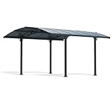 Palram - Canopia Tuscon 12x14 Gazebo: Outdoor Patio Canopy with Gray Aluminum...