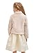 Lilax Girls Faux Fur Button Closure Cozy Dress Coat (3 Years, Beige)