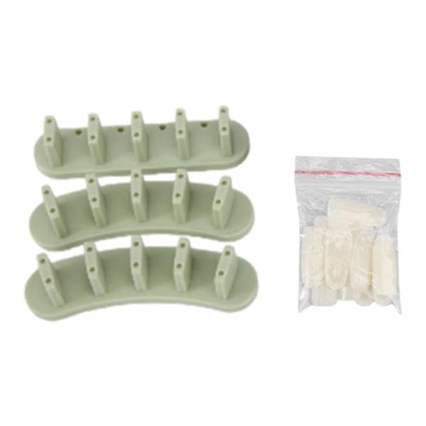 Soporte para uñas acrílicas 2x3 con 10 uñas prácticas miniatura 1