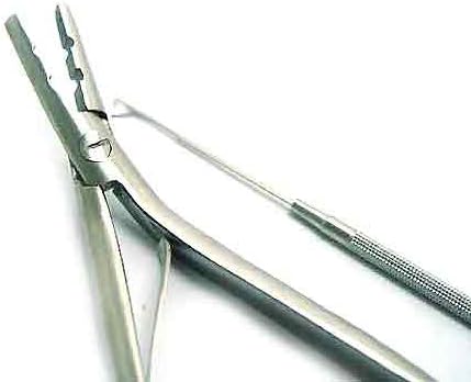 New Stainless Steel Pliers Needle Tool Set for Micro Ring Link Tube Beading I Tip Stick Human Hair Extension