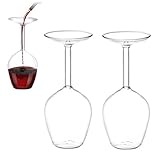 Flipglass, 14oz Upside Down Cocktail Glass, Inverted Wine Glass (2pcs)