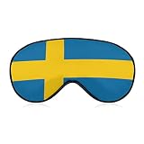 Suède Drapeau Sommeil Masque Pour Les Yeux Mignon Bandeau Pour Les Yeux Couvre Les Yeux Pour Femmes Hommes Cadeaux