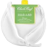Charles Craft Baby Soft Infant Bib 6 inch x 7 inch White BB6891-6750 (6-Pack)