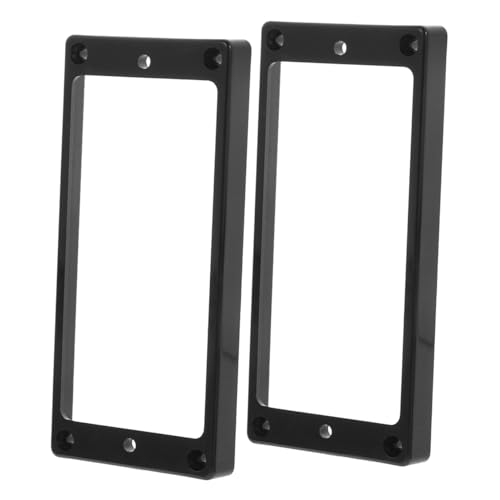 SHOWERORO 2pcs Electric Guitar Pickup Cover Frame Mounting for Pickups Tool Easy to Install Curved Design