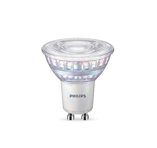 Philips Ampoule LED classique à intensité variable [spot GU10] 50 W, blanc froid (4000 K) [Classe énergétique F]