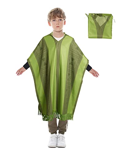 Coseaon Adult Kids Brun Camilo Cosplay Costume Green Costume Uniform Movie Cape Cloak Halloween Dress up Cloak