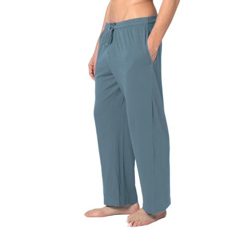 Andrew Scott Men's Soft & Light 100% Cotton Drawstring Yoga Lounge & Sleep Pant3