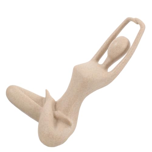 Sculpture de yoga minimaliste pour table et salon design
