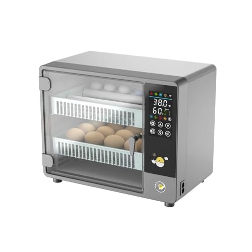 Amazon | Vifxucy孵卵機 自動インキュベーター 自動転卵 卵孵化器 小型