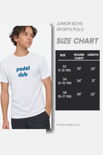 Image of Armisto Boys Drifit T-Shirt /Sweat Absrobent /Badminton, Pickleball, Paddleball, Cricket, Cycling, Volleyball, Running (All Sports)