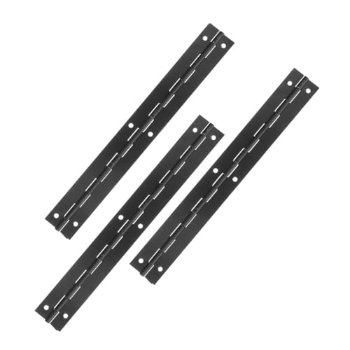 ERINGOGO 3Pcs Long Piano Hinges for Crafts Metal Hinges Effortless Installation Durable and Versatile for Jewelry Boxes Display Cases and More
