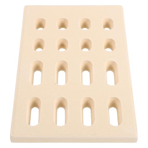 Toyvian Placa Difusora de Calor de Cerámica Beige Resistente a Altas Temperaturas para Parrilla de Gas Función Higiénica y Compatible Sistemas de Quemadores