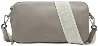LIEBESKIND Berlin Umhängetasche „Clarice M“ I Schultertasche Leder Damen | Crossbody Bag mit verstellbaren Schulterriemen I Fächer mit Reißverschluss und Knopfverschluss