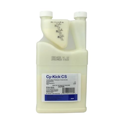 BASF Cy-Kick CS Insecticide Controlled Release Indoor Outdoor Pest Control for Mosquitos Flies Ants Fleas 16 Ounces Concentrate Liquid