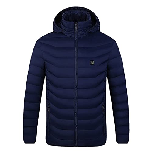 Electric Thermal Body Warmer Beheizte Jacke für Herren und Damen Leichte Radweste für Outdoor (Blau 2 Zonen) Cover