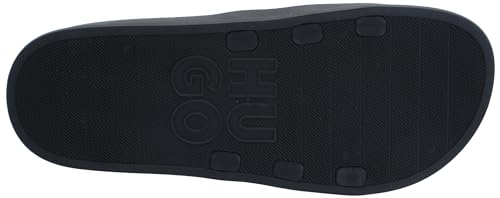Image of HUGO Men's Stacked Logo Slide Sandal