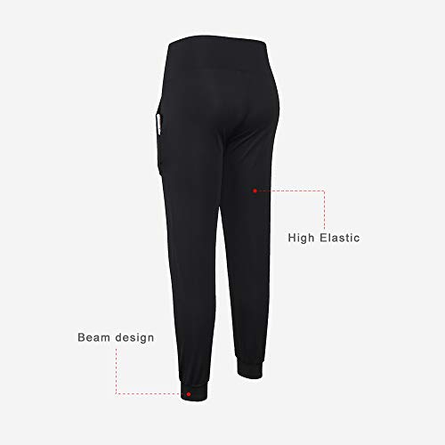 Leggings para ioga esportiva feminina, Romacci Leggings de ioga esportiva feminina para alongamento