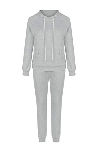 Fixmatti Sweatsuit Pullover Hoodie Top Sweatpants 2 Piece Matching Set Women Clothing S #TOP3
