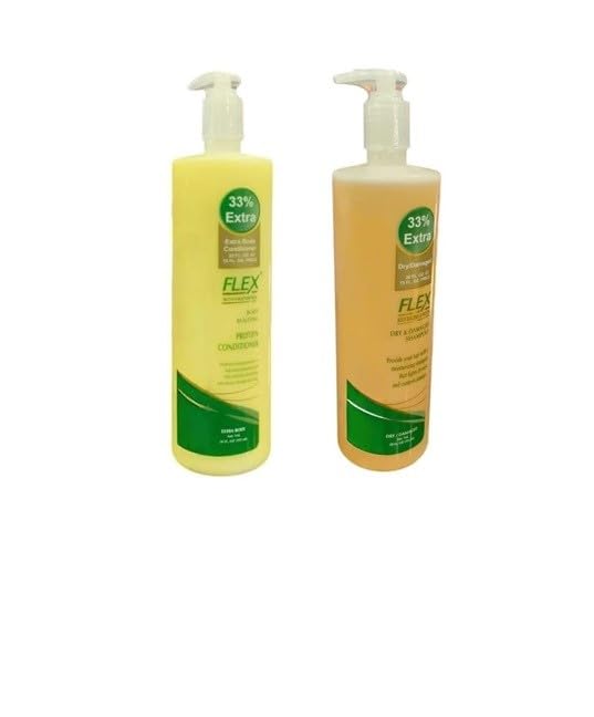 Flex Body Building Dry Damaged Shampoo and Extra Body Conditioner, 592ml (Combo Pack)
