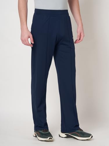 Image of MARK LEUTE Men's Straight Fit Rapid Dry Front Pleated Stretchable Lycra Trackpant