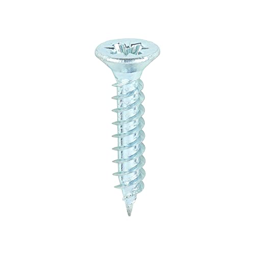 TIMCO Twin-Threaded Woodscrews - PZ - Double Countersunk - 6 x 3/4 - Zinc Plated - Box of 200, 3.5 x 20mm