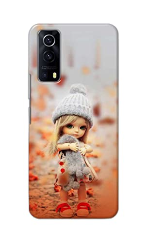 Image of PRINTFIDAA Doll Cute Girl Amazing Beauty Little Kid Child Playing Hard Back Cover for Vivo Y53S / IQOO Z3 Back Cover -(P6) KAT1001