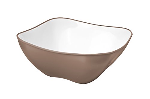 BUGATTI GLTA-02199 Insalatiera, Polipropilene, Tabacco, 30 x 30 x 11 cm