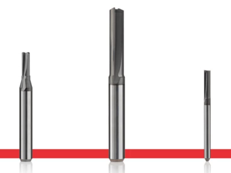 Fraise à deux dents pour bois - Diamètre 10 mm, D 10 mm, SL 22 mm, GL 70 mm