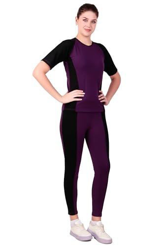 Image of Benzos Women's Body Fitted Gym Running Sports Track Suit | Regular Casual Fit | Track Suit for Girls & Women | Fabric - Polyester Blend