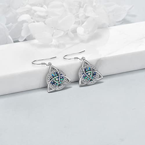 Celtic Knot Earrings Viking Jewelry for Women 925 Sterling Silver Amulet Protection Good Luck Viking Triskele Jewelry4