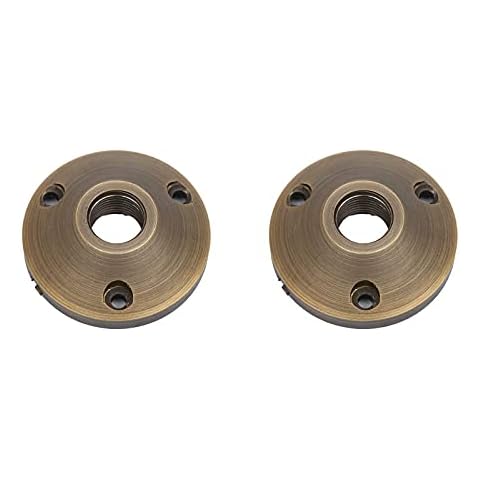 Makergroup Sturdy Cast Brass Landscape Lighting Mounting Base, Outdoor Light Mounting Plate, Surface Mounting Plate, Low Voltage Landscape Lighting Accessories Antique Bronze 2pcs Cover