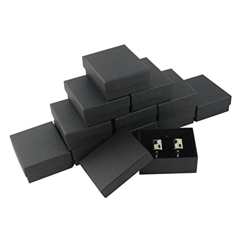 Cufflink Black Holder Display Box for Gifts Cover
