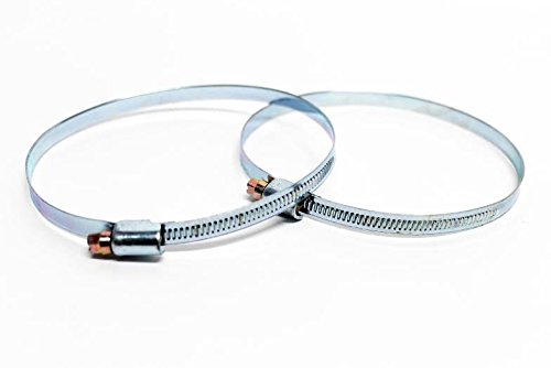 Sparegetti Metal Hose Band Clips 120mm - 140mm For Mobile Air conditioning Units,Tumble Dryers,Cooker Hood Extension Ducting.