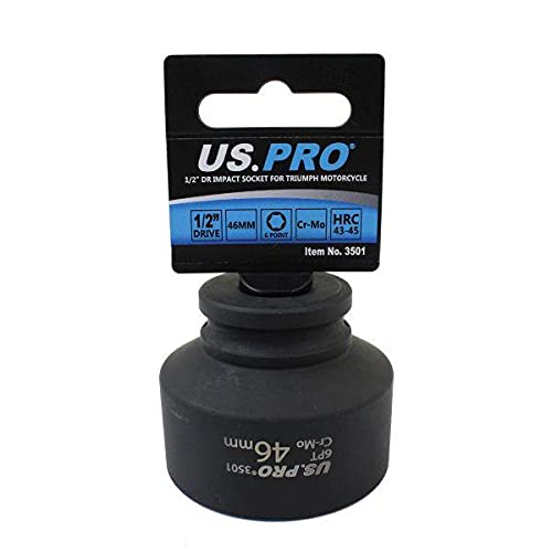 US PRO Tools 1/2" Dr 46 mm 6PT Douille hexagonale pour bras oscillant Triumph M/C OEM T3880046