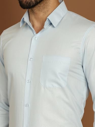 Image of Indian Needle Men's Solid Regular Fit Shirt