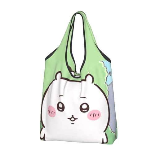 [X psblty] エコバッグ ちいかわ (2) トートバッグ 大容量 軽量 耐久性 折りたたみ おしゃれ かわいい 買い物袋 手提げ 収納便利 携帯便利 繰り返し洗える 旅行 通学 人気 プレゼント