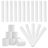 Uniticber White Blank Slap Bracelets Bulk 36 PCS - DIY Craft Painting Vinyl Wristbands for Party Favors