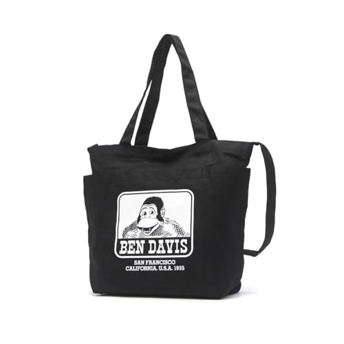 [�x���f�B�r�X] �g�[�g�o�b�O �V�����_�[�g�[�g �傫���|�P�b�g POCKET 2WAY TOTE ��e�� �L�����o�X BDW-8387 �u���b�N