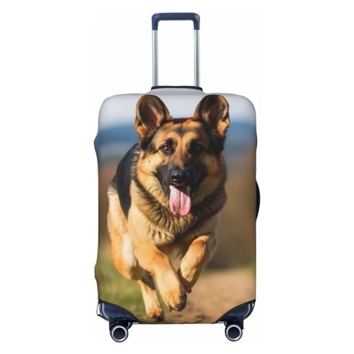 Housse de protection bagages premium noire motif Berger Allemand XL
