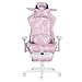 XUOXFUTZIG Sport Pink Series Gaming Chair with Footrest - Velvet-Like Fabric & Memory Foam for All-Day Comfort