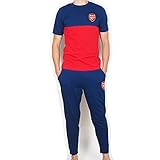 Arsenal FC - Herren Premium-Schlafanzug mit Langer Hose - Offizielles Merchandise - Geschenk für Fußballfans - M
