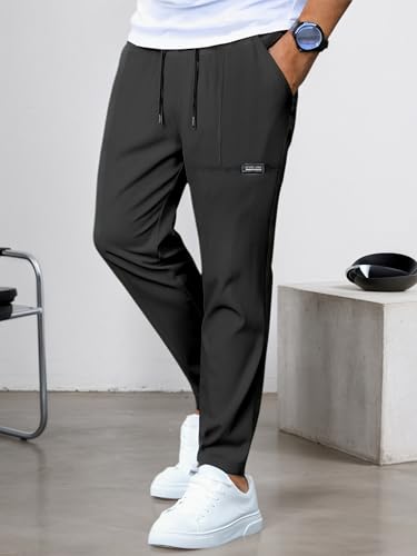 Men's Casual Athletic Pants Elastic Waist Breathable for Gym Training