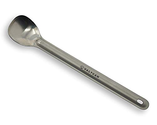 Valtcan Titanium Spoon Long Handle Polished End - Thumbnail 3