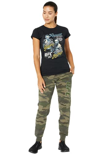Camiseta UFC mujer Poirier vs McGregor negra para noches de combate 4