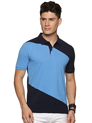 Image of ADRO Men's 100% Cotton Regular Fit Polo T-Shirt