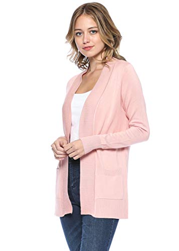 Image of Urban Look Womens Basic Long Sleeve Open Front Comfy Sweater Cardigan