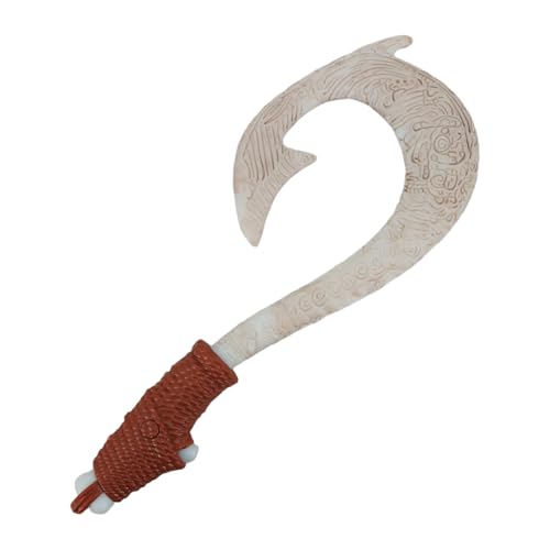 AYYOHON Maui Hook Ocean Adventure Maui Weapon Cosplay Maui Fish Hook Ocean Theme Costume Halloween Cosplay Prop